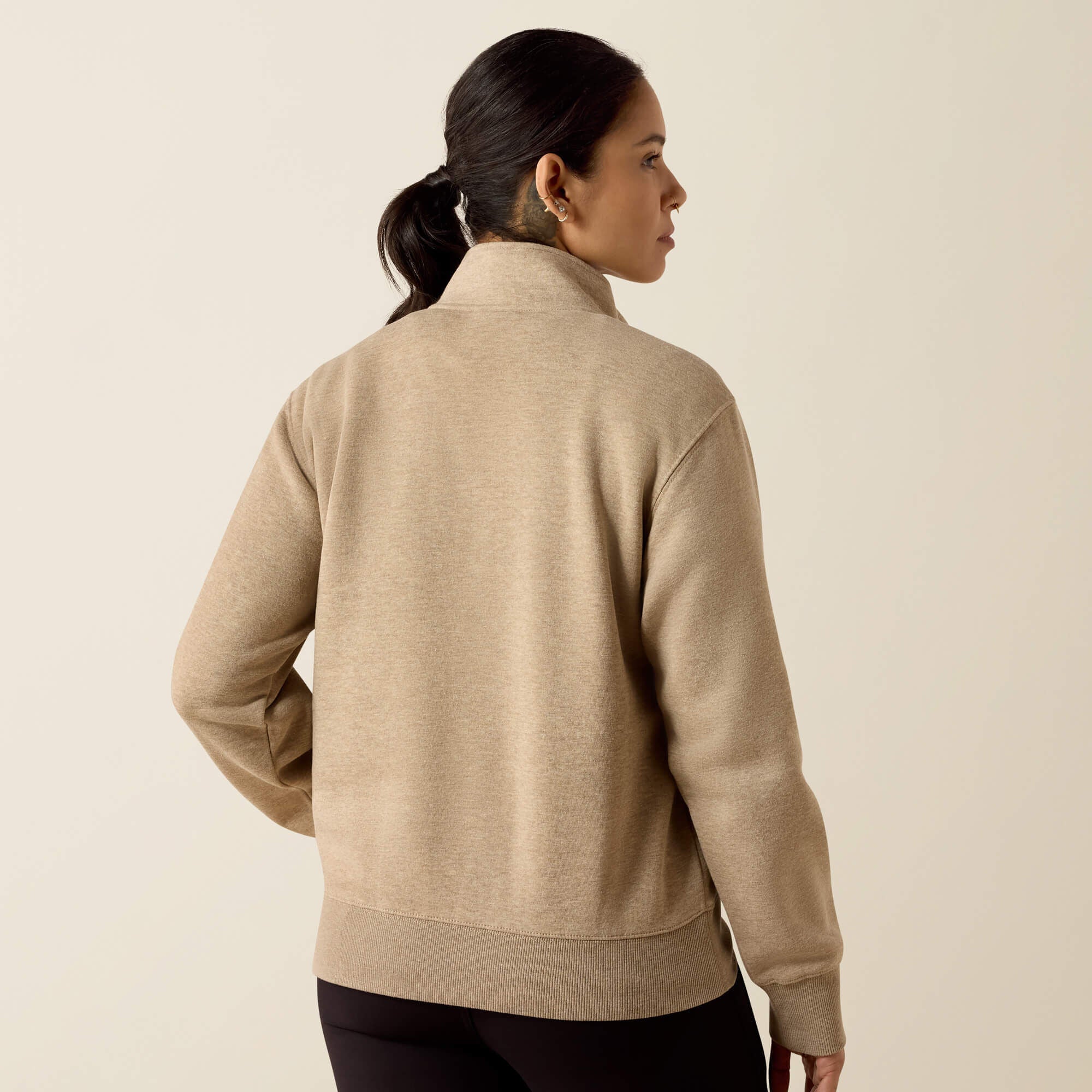 Rebar Lightweight Mock 1/2 Zip Sweatshirt