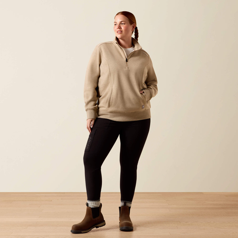 Rebar Lightweight Mock 1/2 Zip Sweatshirt