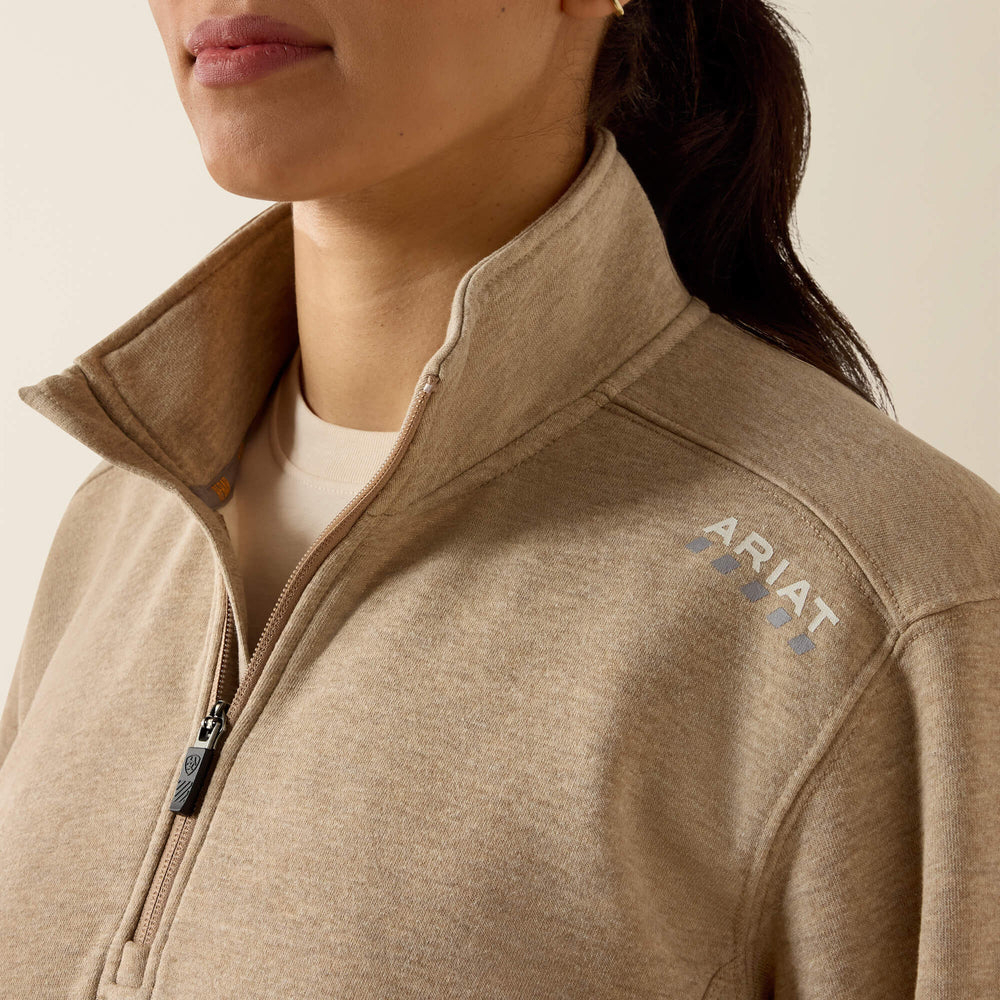 Rebar Lightweight Mock 1/2 Zip Sweatshirt