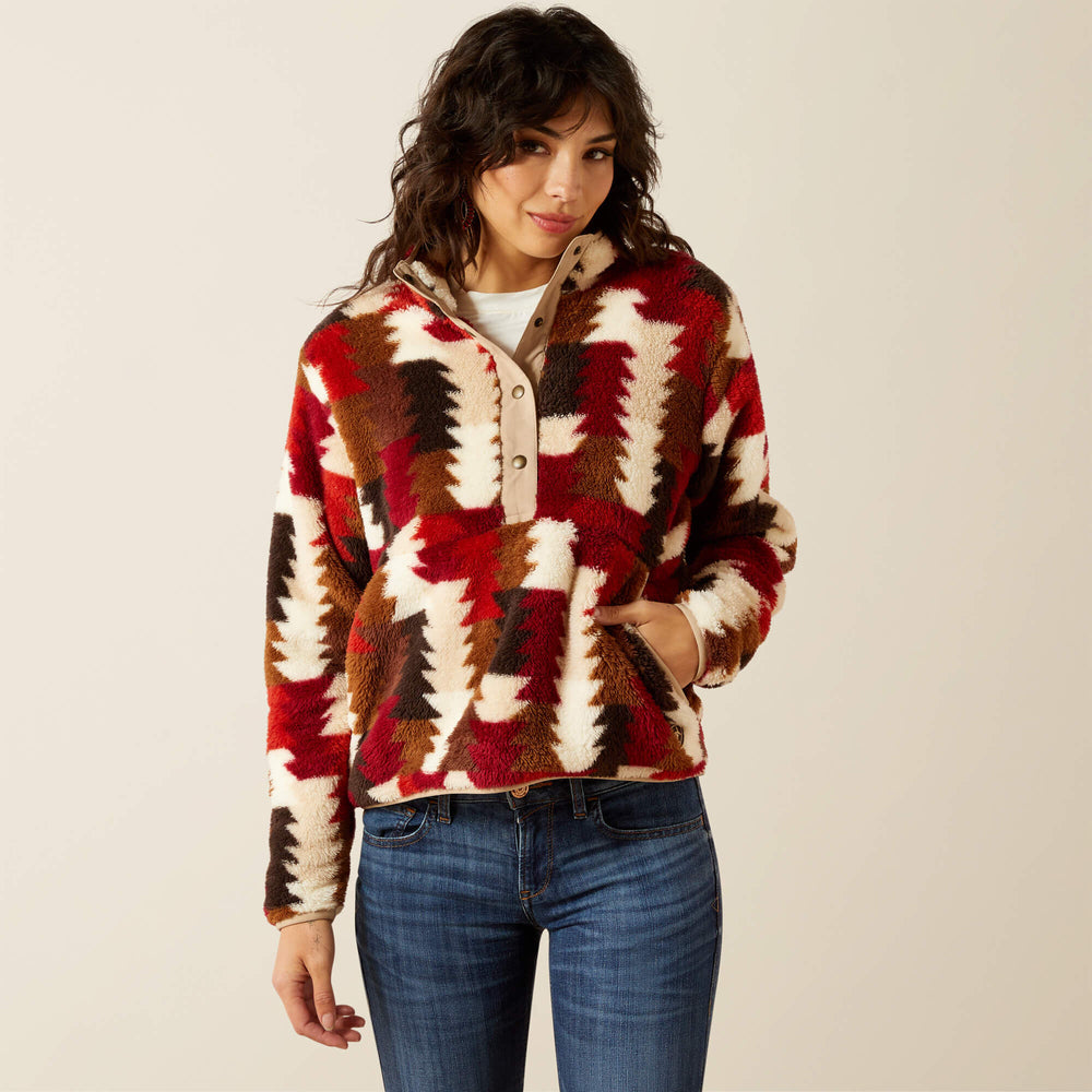 Berber Snap Front Sweatshirt