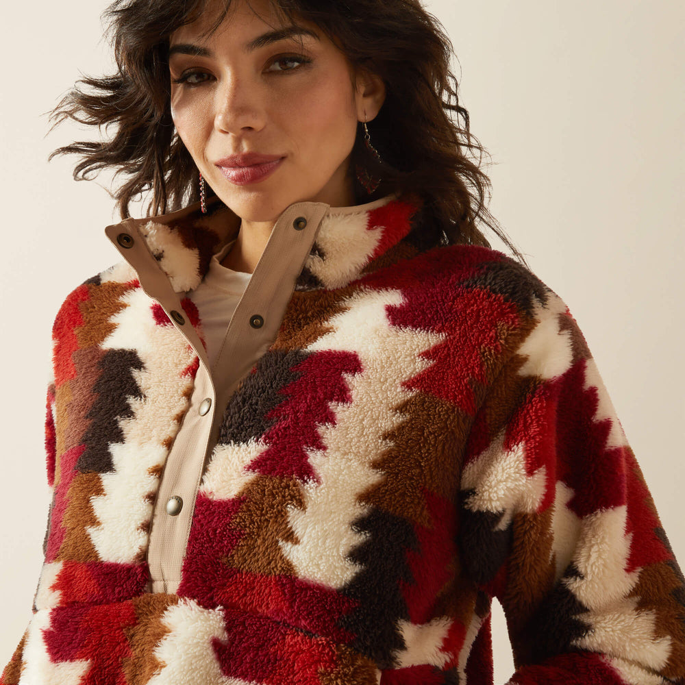 Berber Snap Front Sweatshirt