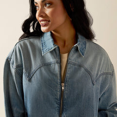 Cheyenne Denim Bomber Jacket