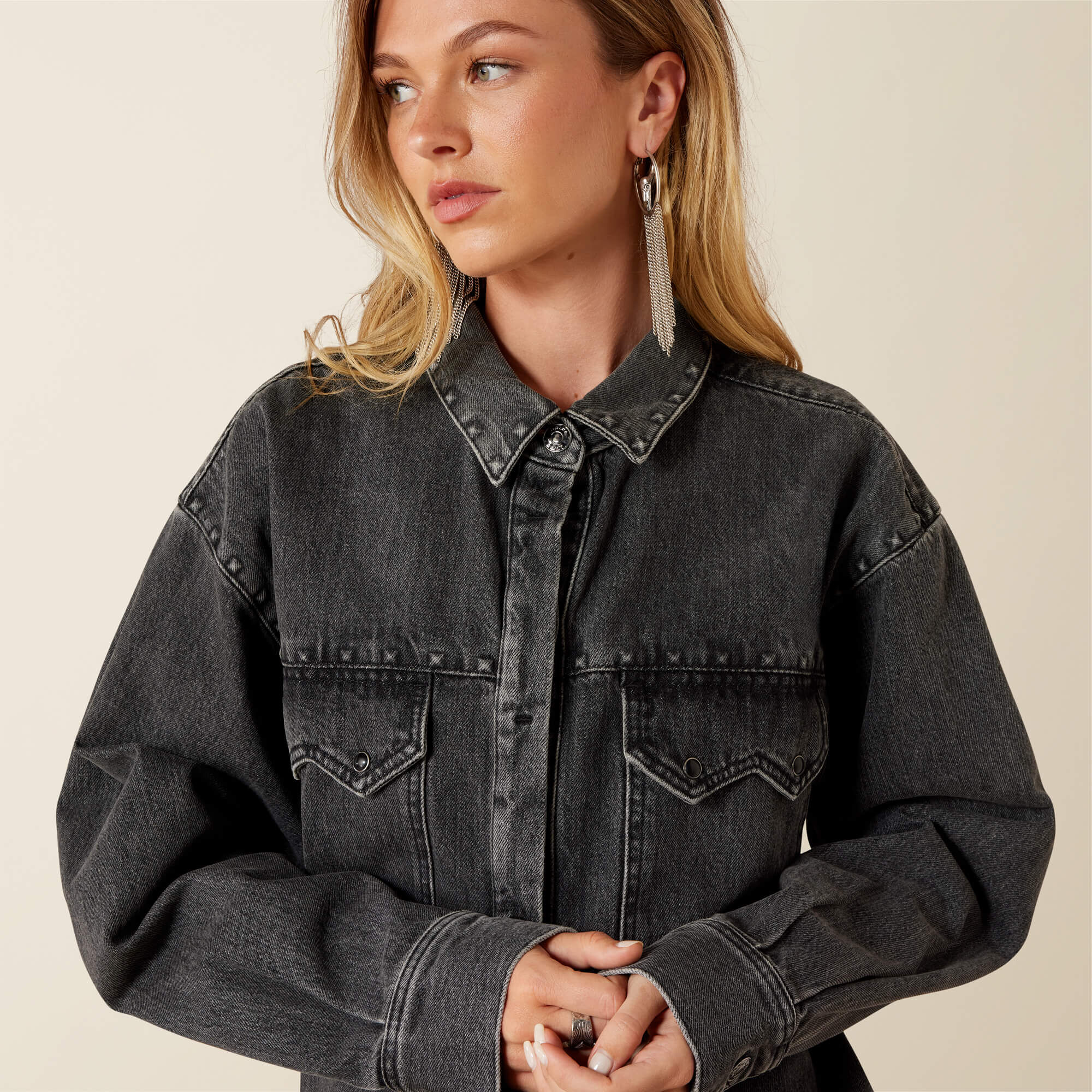 Lux Oversized Denim Jacket
