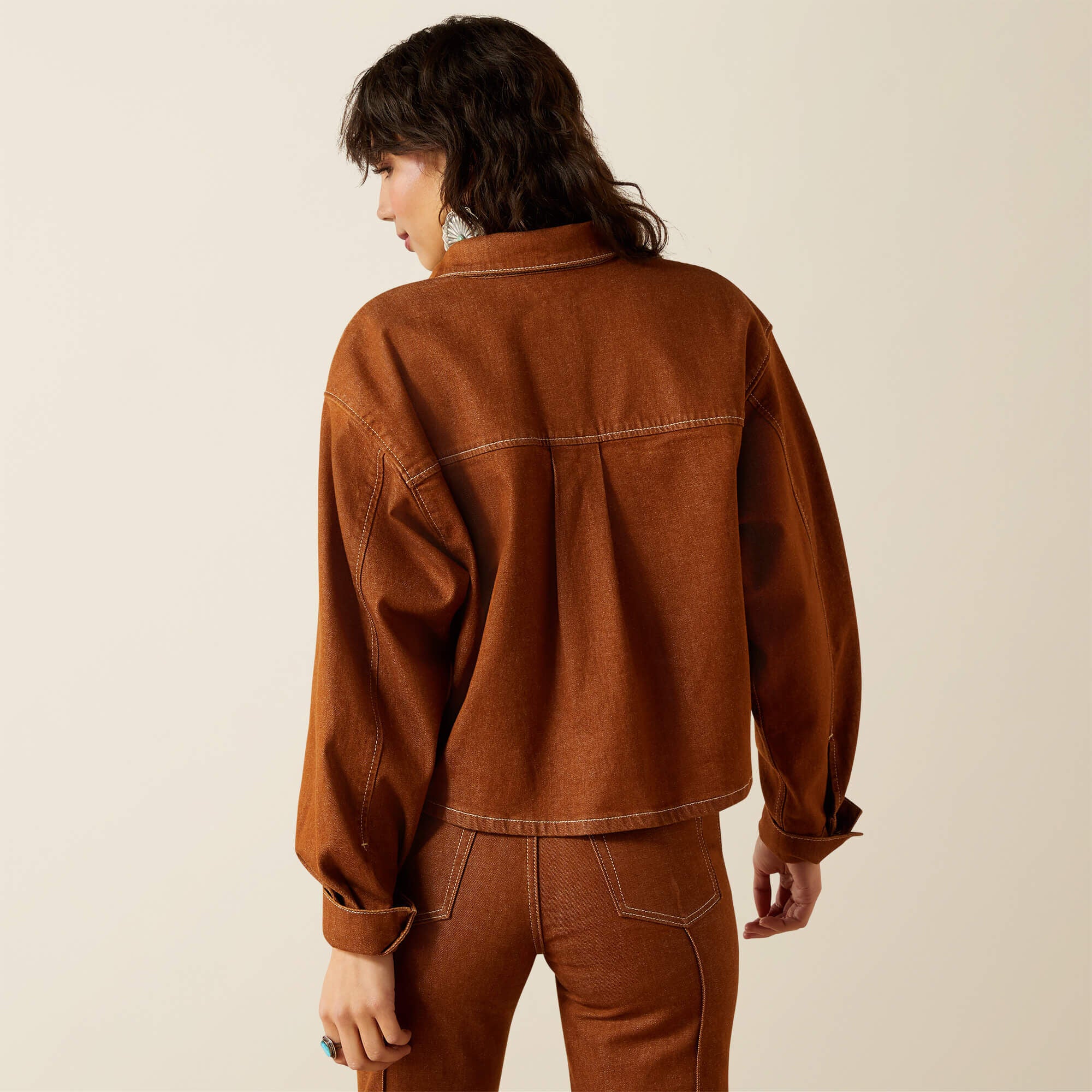 Boxy Cropped Denim Jacket