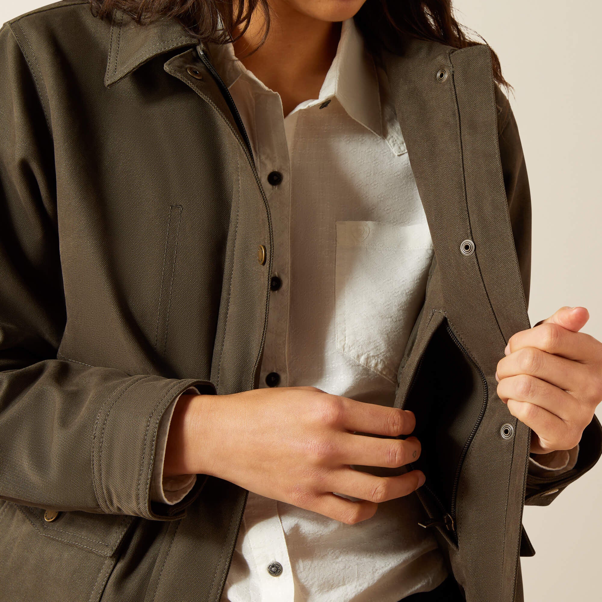 Western Canvas Chore Jacket