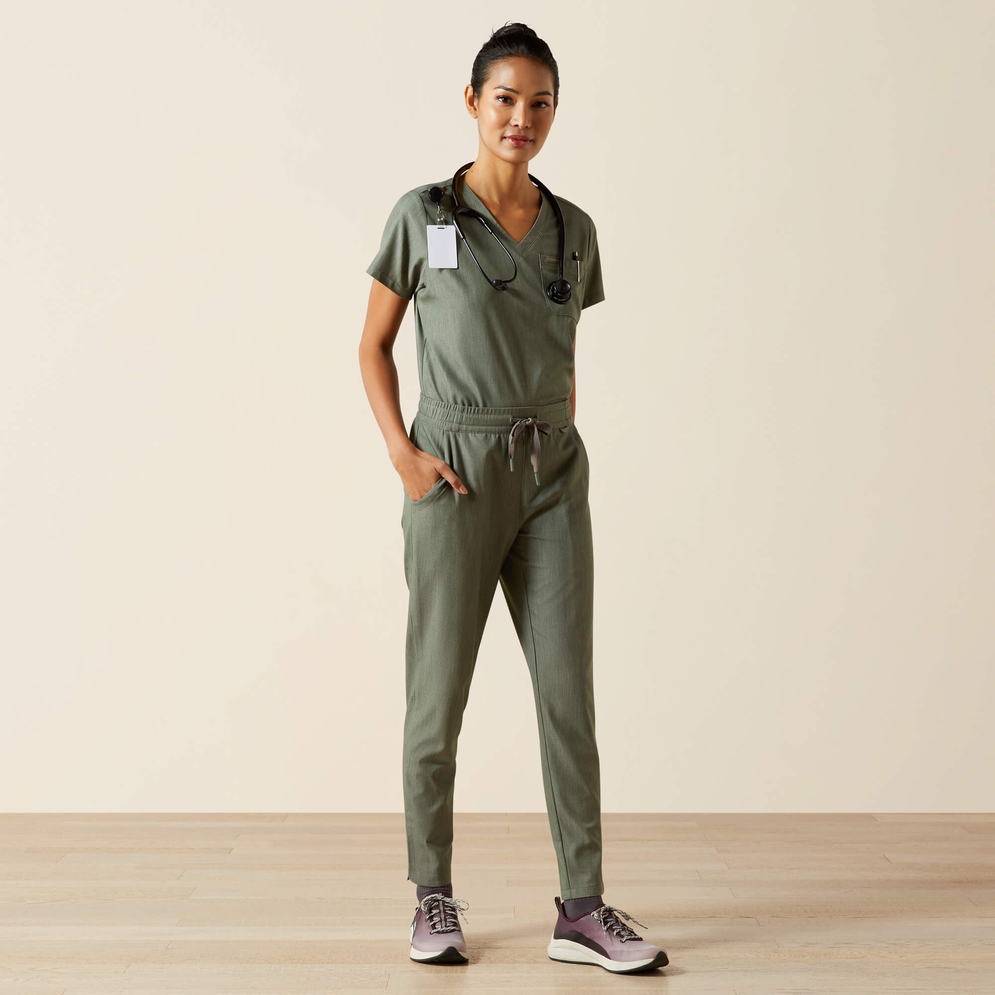 Beth Basic Scrub Top