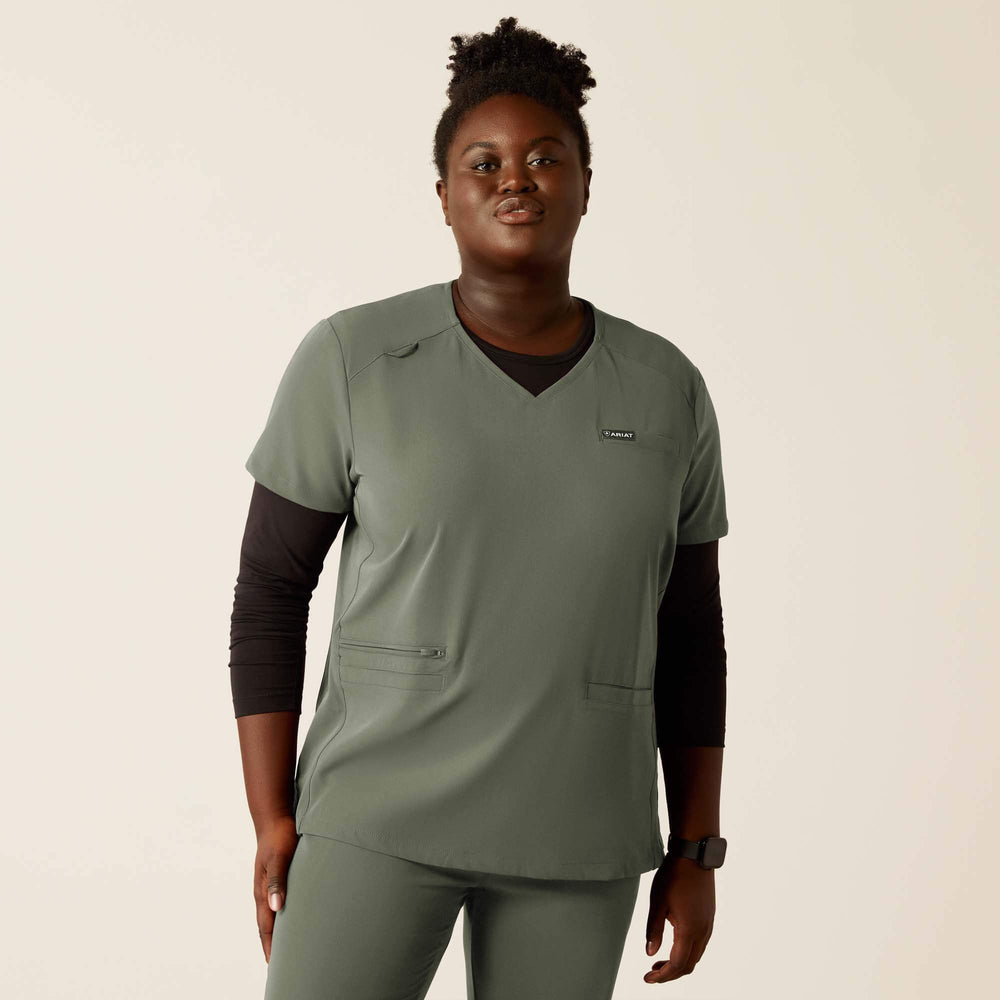 Clara 6 Pocket Scrub Top