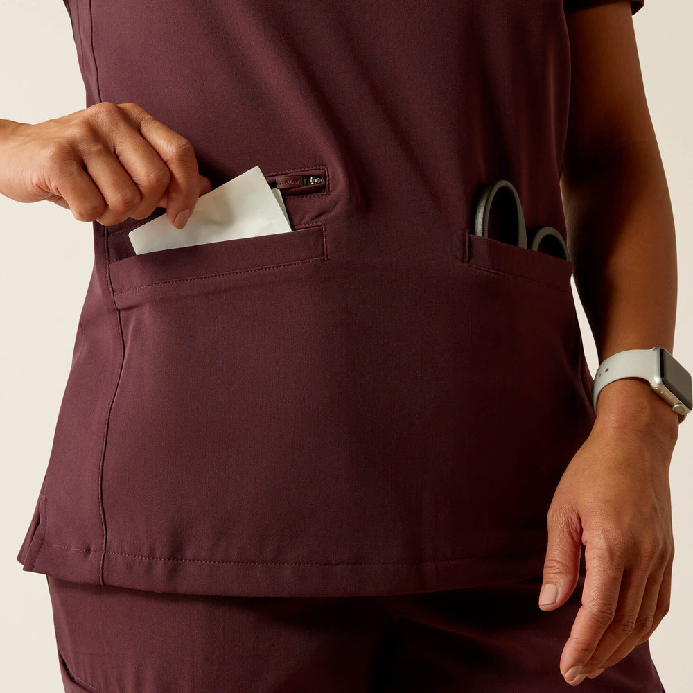 Clara 6 Pocket Scrub Top