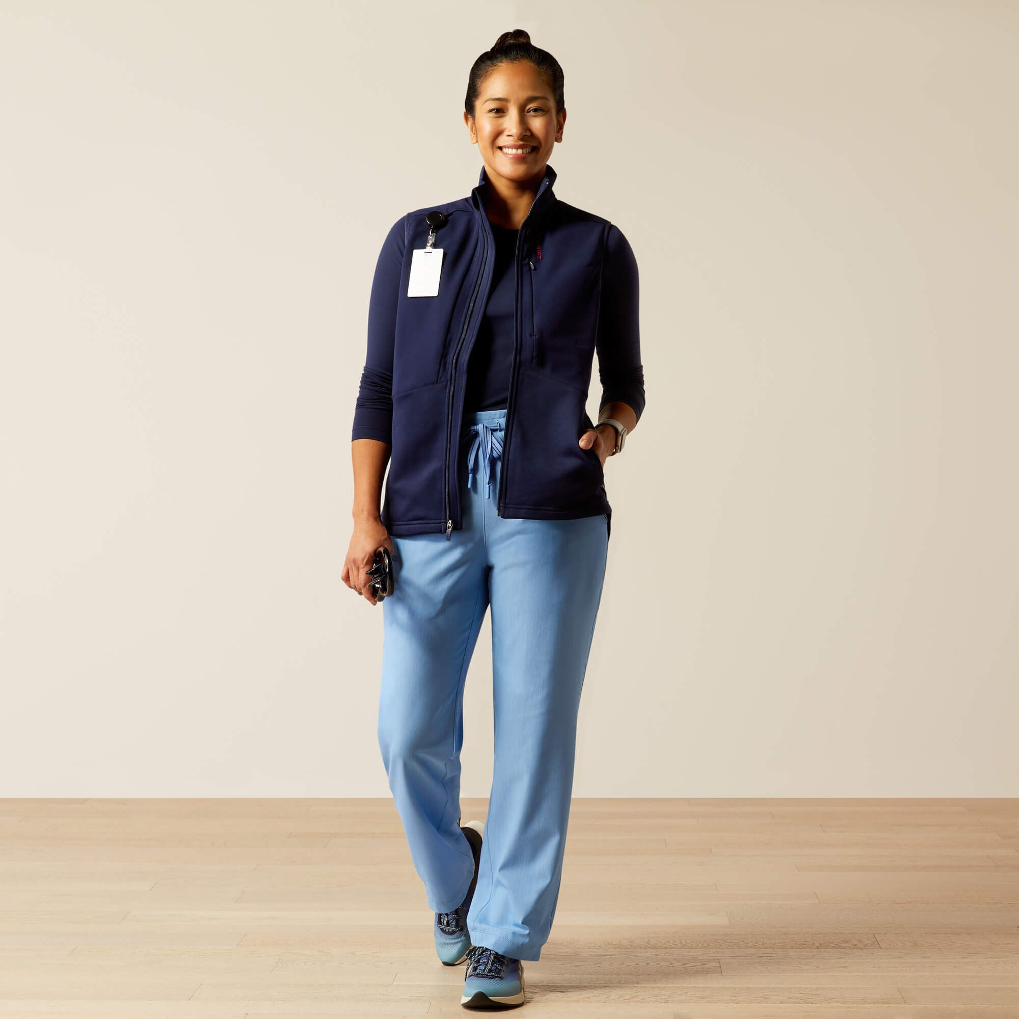 Sina Fleece Scrub Vest