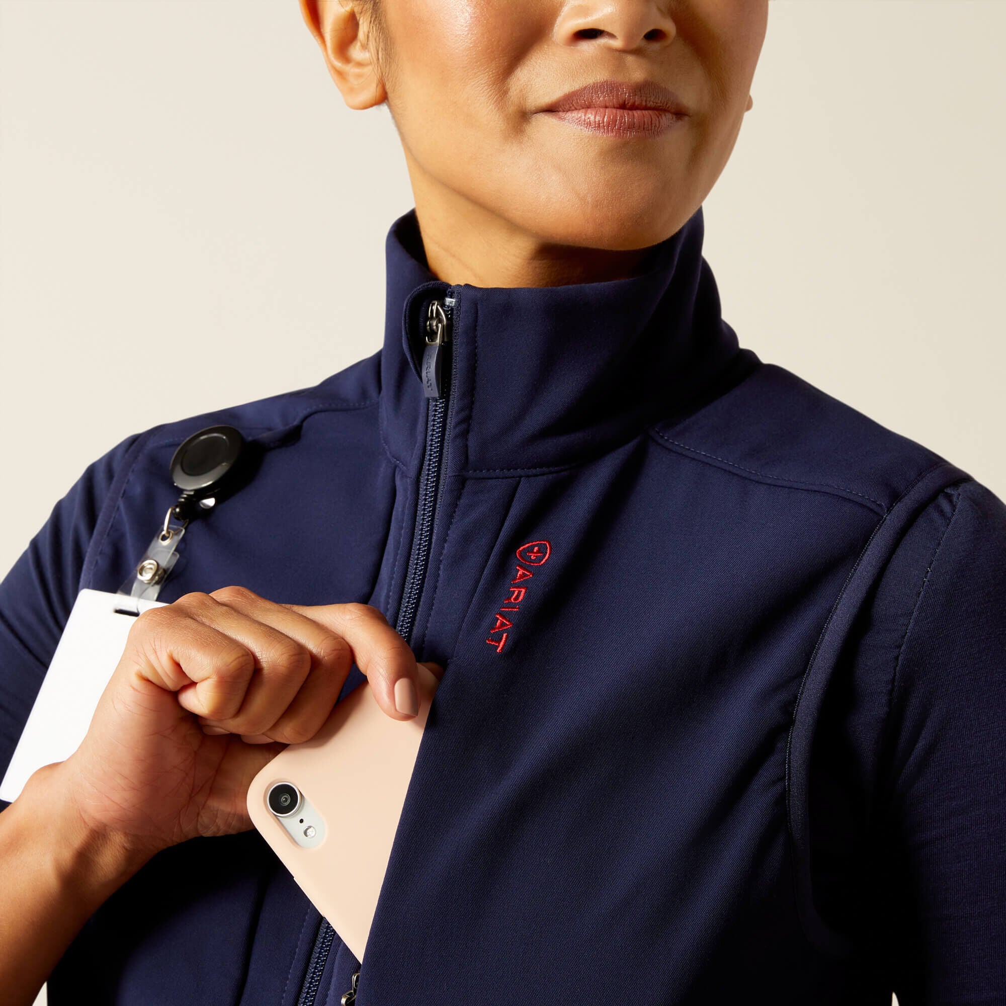 Sina Fleece Scrub Vest