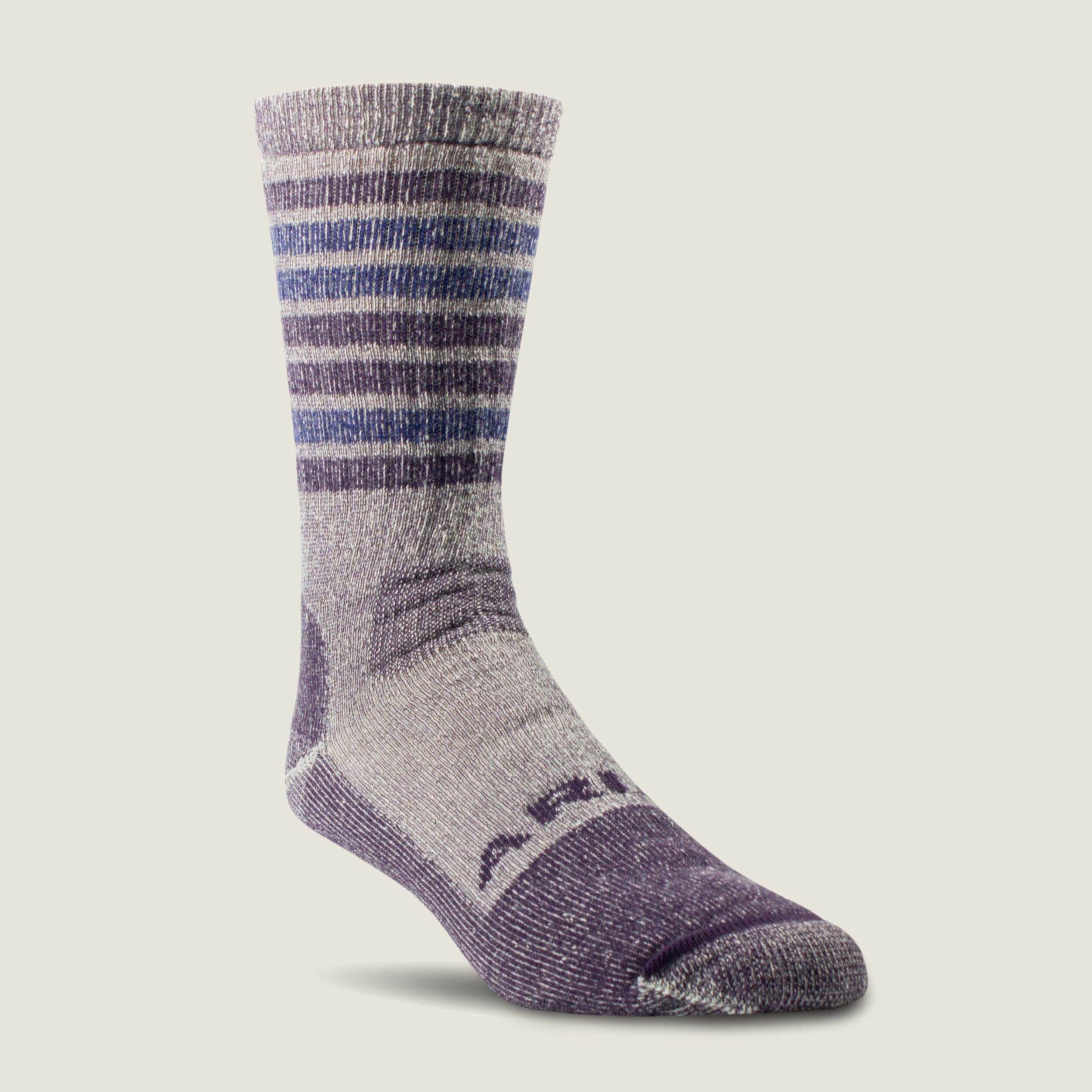 Midweight Merino Wool Blend Steel Toe Work Sock 2 Pair Multi Color Pack