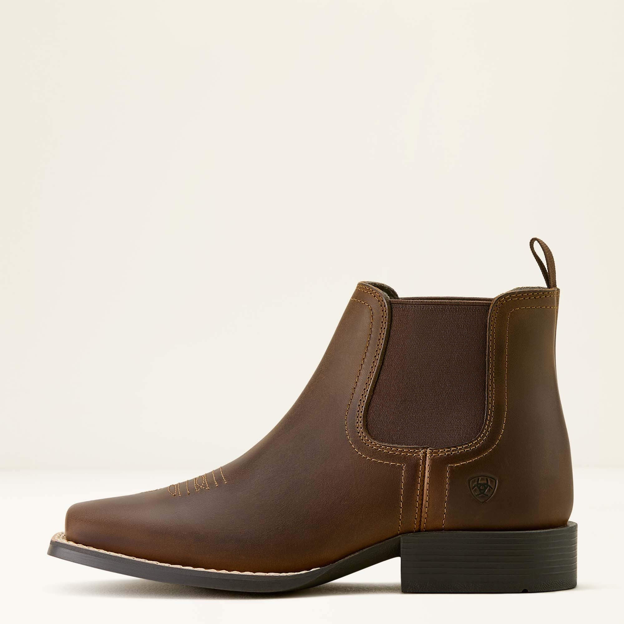 Booker Chelsea Wide Square Toe Western Boot
