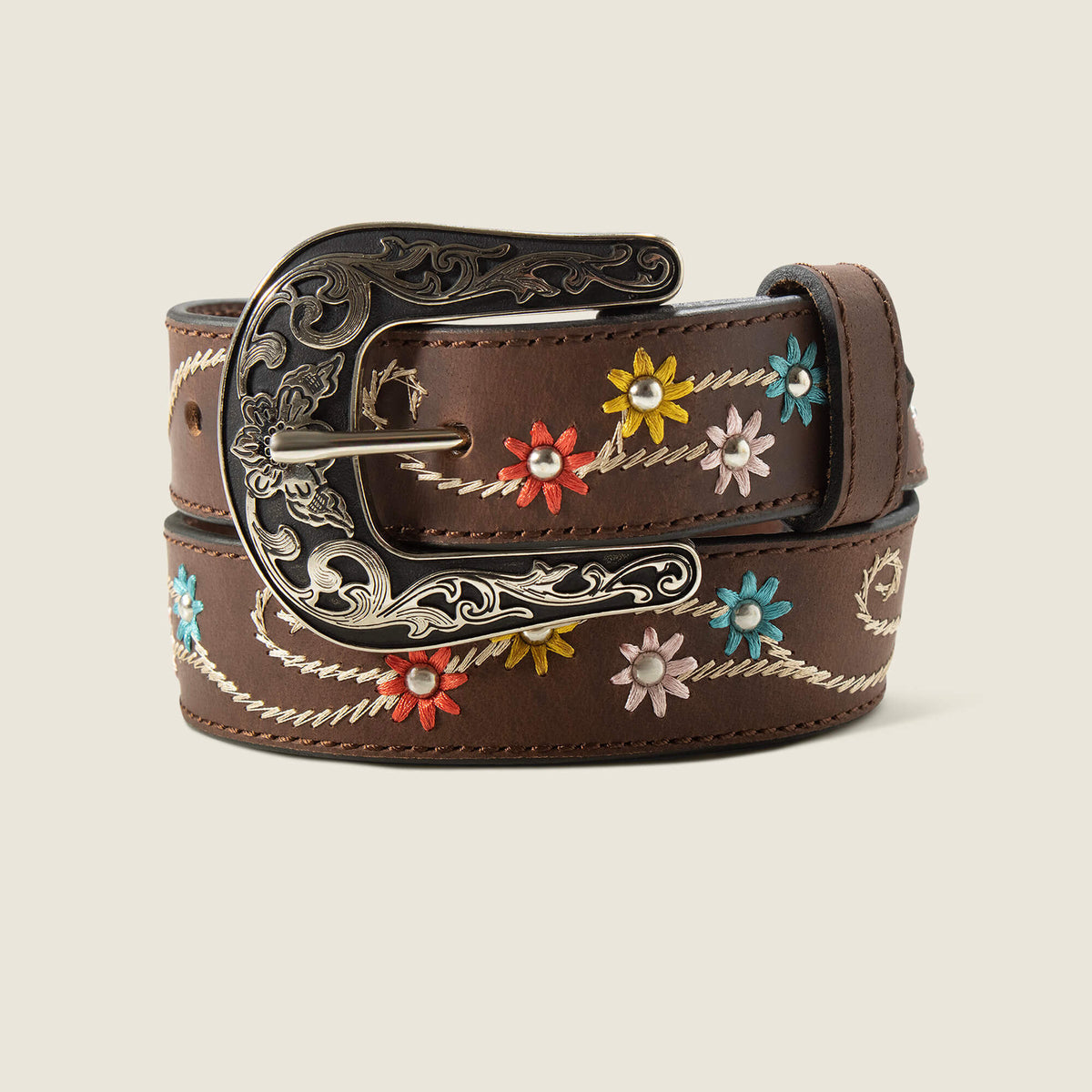 Embroidery Flowers Belt