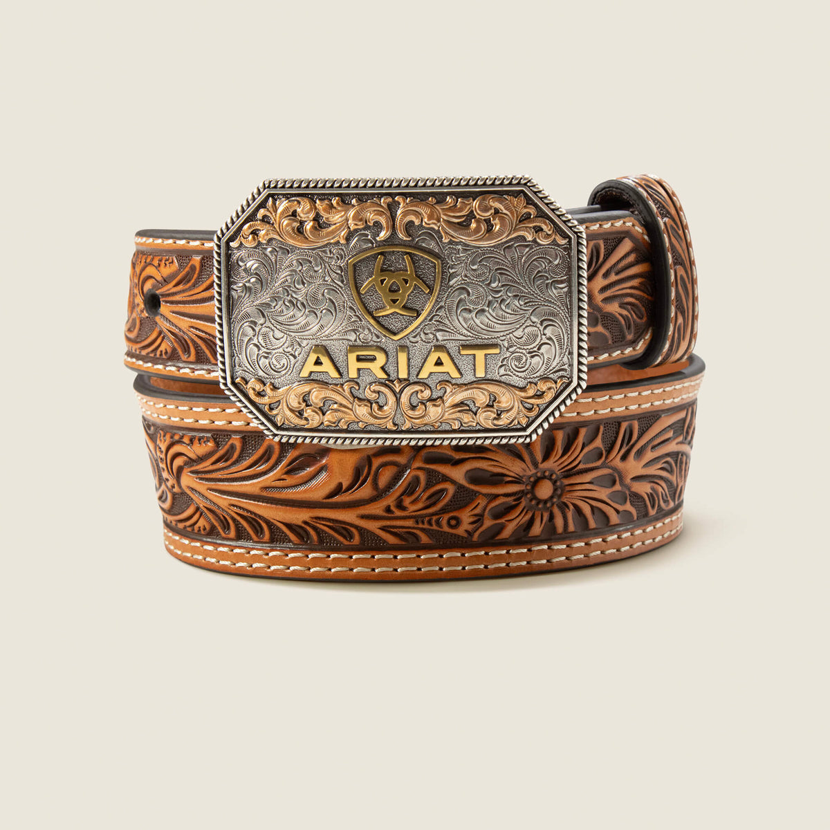 Floral Tooled Belt