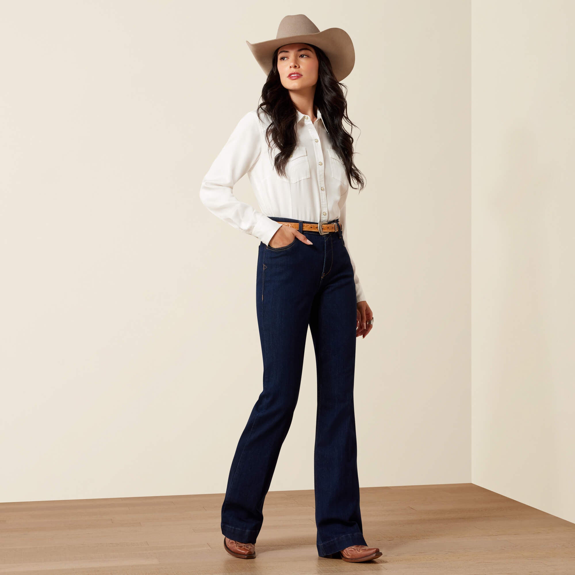 High Rise Tex Slim Trouser Jeans