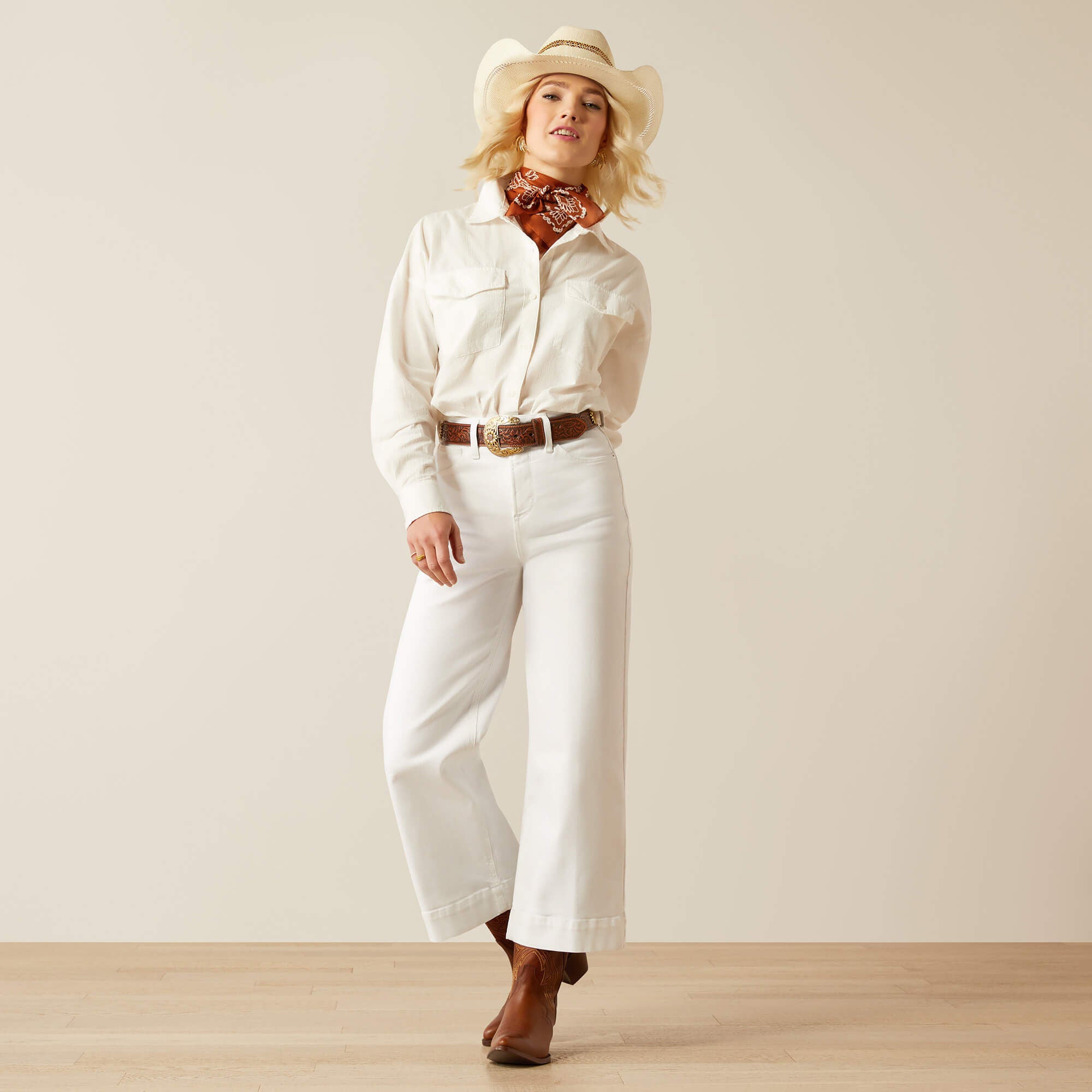 Ultra High Rise Countryside Wide Leg Crop Jeans